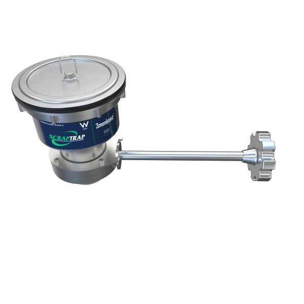 Cast Stainless Sink Waste Arrestor with Cast Stainless Shut Off Valve (125mm)
