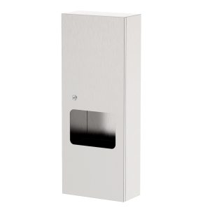 Paper Towel Dispenser With Waste Receptacle